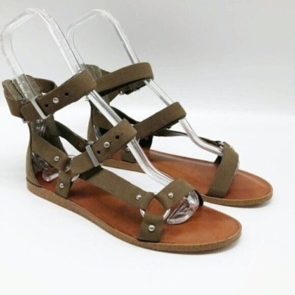 1. State Shoes - 1. STATE Chandra Green Gladiator Sandal
